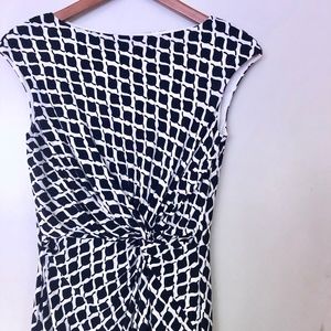 Ralph Lauren Career Sheath Dress w/ Front Twist